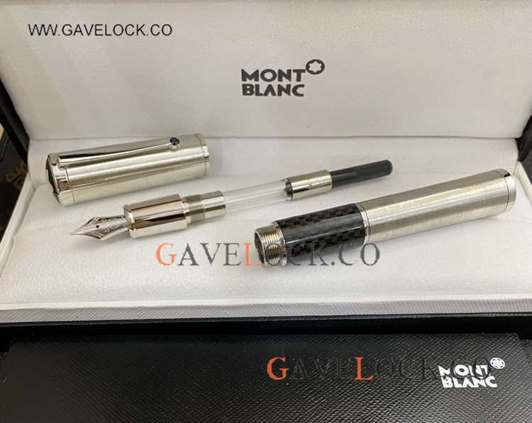 Mont Blanc Gandhi Limited Edition Fountain Pen Silver Mont Blanc Gandhi Limited Edition Fountain Pen Silver